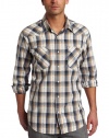 Lucky Brand Mens Hiker Plaid Woven Shirt