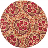 Area Rug 6x6 Round Country & Floral Multi Color Color - Safavieh Blossom Rug from RugPal Area Rug 6x6 Round Country & Floral Multi Color Color - Safavieh Blossom Rug from RugPal