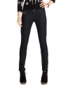 Okay, so you want to dress like a rock star? Wiggle into Indigo Rein's skinny jeans for the easiest way to do just that. Metallic-studded pockets equip this pair of denim with legitimate head-banger edge.