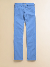 A classic pair of every day jeans gets an update in a pretty new hue.Button closureWaistband with belt loopsZip fly5-pocket styling98% cotton/2% spandexMachine washImported A classic pair of every day jeans gets an update in a pretty new hue.Button closureWaistband with belt loopsZip fly5-pocket styling98% cotton/2% spandexMachine washImported
