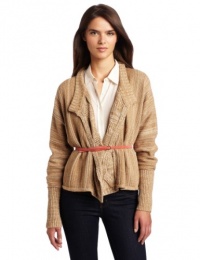 Calvin Klein Jeans Women's Fit And Flare Cardigan Sweater, Vicuna, X-Large Calvin Klein Jeans Women's Fit And Flare Cardigan Sweater, Vicuna, X-Large