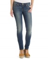 Master chill style in these five-pockets jeans from Levi's that pairs skinny leg design with a dirty fade!