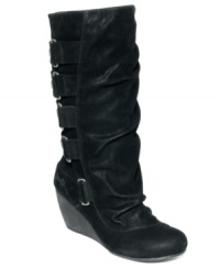 All buttoned up. The Bendy wedge boots by Blowfish will take your cool-weather looks to a whole new level. All buttoned up. The Bendy wedge boots by Blowfish will take your cool-weather looks to a whole new level.