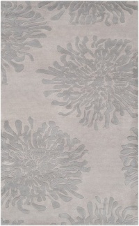 Area Rug 8x11 Rectangle Contemporary Gray Color - Surya Bombay Rug from RugPal