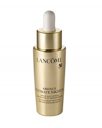 Intense Night Recovery and Replenishing SerumClinically Proven for Mature SkinAccelerate Nightly RenewalRestore Youthful RadianceSkin Truth: The skin's cellular activity peaks at night. Time and hormonal fluctuations slow the cellular renewal process, intensifying the effects of aging.Lancôme Innovation: A unique nighttime serum combining our highest level of Pro-Xylane™, the replenishing Bio-network™, and Vigna Seed extract* which helps boost nightly cellular renewal. Pro-Xylane™, clinically proven to reduce the appearance of creasing and wrinkles while increasing the appearance of skin density, acts deep in the skin's surface layer to restore essential moisture from within. Immediate and Long-Term Results:By morning: Skin feels softer and beautifully luminous. After 1 month: Skin is plumped with moisture. After 2 months: Wrinkles are reduced. Density and elasticity are visibly improved. Skin is noticeably firmer and clarity revived. *Within skin's upper layer. Intense Night Recovery and Replenishing SerumClinically Proven for Mature SkinAccelerate Nightly RenewalRestore Youthful RadianceSkin Truth: The skin's cellular activity peaks at night. Time and hormonal fluctuations slow the cellular renewal process, intensifying the effects of aging.Lancôme Innovation: A unique nighttime serum combining our highest level of Pro-Xylane™, the replenishing Bio-network™, and Vigna Seed extract* which helps boost nightly cellular renewal. Pro-Xylane™, clinically proven to reduce the appearance of creasing and wrinkles while increasing the appearance of skin density, acts deep in the skin's surface layer to restore essential moisture from within. Immediate and Long-Term Results:By morning: Skin feels softer and beautifully luminous. After 1 month: Skin is plumped with moisture. After 2 months: Wrinkles are reduced. Density and elasticity are visibly improved. Skin is noticeably firmer and clarity revived. *Within skin's upper layer.