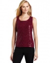 Jones New York Women's Sleeveless Novelty Knit Shell Shirt