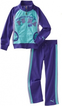 Puma - Kids Girls 2-6X Little Jacket And Pant Set, Purple, 6 Puma - Kids Girls 2-6X Little Jacket And Pant Set, Purple, 6