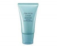 Shiseido Pureness Pore Purifying Warming Scrub. A self-warming gel scrub that unclogs pores and removes excess oil for a feeling of fresh, deeply cleansed skin. Warms comfortably on contact to help draw out pore-clogging impurities and excess oil. Contains microbeads and purifying granules for deep cleansing action. Minimizes the visibility of pores while leaving skin feeling fresh and silky. Recommended for oily, blemish-prone and combination skin. Use once or twice a week as needed. Shiseido Pureness Pore Purifying Warming Scrub. A self-warming gel scrub that unclogs pores and removes excess oil for a feeling of fresh, deeply cleansed skin. Warms comfortably on contact to help draw out pore-clogging impurities and excess oil. Contains microbeads and purifying granules for deep cleansing action. Minimizes the visibility of pores while leaving skin feeling fresh and silky. Recommended for oily, blemish-prone and combination skin. Use once or twice a week as needed.