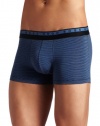 HUGO BOSS Men's Striped Boxer Brief, Blue, Medium