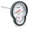 The Dual Thermometer has an easy to read oven temperature cooking chart.