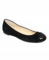 Cute and capped. GUESS' Xia flats do things a little differently with their cute, textured capped toe.