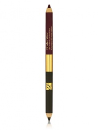 Two eye-opening shades in one dual-ended pencil. Long-wearing eye pencil lines and defines with smooth, even color that looks fresh all day. Wears for 12 hours. Sets in seconds. Lightweight, creamy formula glides on effortlessly. Rich, stay-true color that won't feather or bleed. Two eye-opening shades in one dual-ended pencil. Long-wearing eye pencil lines and defines with smooth, even color that looks fresh all day. Wears for 12 hours. Sets in seconds. Lightweight, creamy formula glides on effortlessly. Rich, stay-true color that won't feather or bleed.