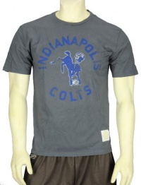 Indianapolis Colts Retro Logo NFL Mens T-shirt, Gray Indianapolis Colts Retro Logo NFL Mens T-shirt, Gray