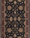 Rizzy Home JU0094 Jubilee 8-Feet by 8-Feet Round Area Rug, Black