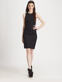 Masterfully tailored with sharp, strategic darts and seaming, this chic silhouette features alluring, sheer mesh insets trimmed in lace.Jewel necklineSleevelessEmpire seamDartsLace-trimmed mesh side insetsConcealed back zipAbout 24 from natural waist58% cotton/35% polyamide/7% elastaneDry cleanMade in ItalyModel shown is 5'10 (177cm) wearing US size 4. Masterfully tailored with sharp, strategic darts and seaming, this chic silhouette features alluring, sheer mesh insets trimmed in lace.Jewel necklineSleevelessEmpire seamDartsLace-trimmed mesh side insetsConcealed back zipAbout 24 from natural waist58% cotton/35% polyamide/7% elastaneDry cleanMade in ItalyModel shown is 5'10 (177cm) wearing US size 4.