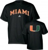 Miami Hurricanes Black adidas Relentless T-Shirt