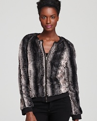 Have a glamour girl moment in an Aqua faux fur bomber jacket boasting in a fashion-forward ombre pattern. Fall-perfect style has arrived and it's yours for the taking. Have a glamour girl moment in an Aqua faux fur bomber jacket boasting in a fashion-forward ombre pattern. Fall-perfect style has arrived and it's yours for the taking.