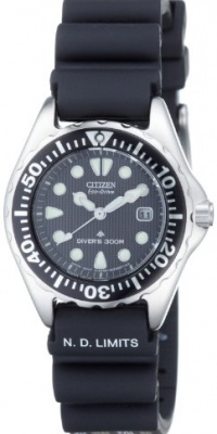 Citizen Women's EP6000-07H Eco-Drive Professional Diver Black Rubber Strap Watch Citizen Women's EP6000-07H Eco-Drive Professional Diver Black Rubber Strap Watch