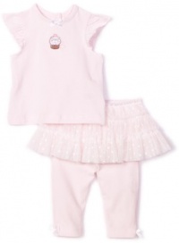 Little Me Baby-girls Newborn Cupcake Skegging Set, Light Pink, 3 Months Little Me Baby-girls Newborn Cupcake Skegging Set, Light Pink, 3 Months