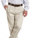 Nautica Men's True Khaki Pleated Front Cuffed Pant