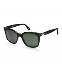 Designed and crafted in Italy, Persol - from the Italian per il sole meaning for the sun - is a favorite among tastemakers and celebrities for its impeccable fit and incredible clarity. The brand's patented Meflecto temples offer a secure fit, while crystal-tempered sunglass lenses provide protection with distortion-free vision. With a brand character that can best be described as classy, exclusive, stylish, and unique, Persol continues to go beyond trends. Designed and crafted in Italy, Persol - from the Italian per il sole meaning for the sun - is a favorite among tastemakers and celebrities for its impeccable fit and incredible clarity. The brand's patented Meflecto temples offer a secure fit, while crystal-tempered sunglass lenses provide protection with distortion-free vision. With a brand character that can best be described as classy, exclusive, stylish, and unique, Persol continues to go beyond trends.
