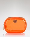 Tory Burch has beauty in the bag with this brightly hued cosmetics case. Clearly, it's a cooler way to stow your favorite products.