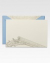 Shades of the past, this set of 10 flat cards depicts an antique rifle tucked inside a sepia-hued vintage map disguised as an envelope liner.Set of 10 cards and envelopesApprox. 4¼ X 6 Made in USA