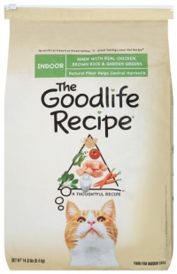 The Goodlife Recipe with Chicken Food for Indoor Cats, 14-Pound Bag The Goodlife Recipe with Chicken Food for Indoor Cats, 14-Pound Bag