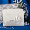 Interlocking hearts design wedding guest book, 1 piece