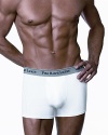 Polo Ralph Lauren modal/spandex boxer brief. Comfortable, stretch modal blend jersey boxer brief with signature woven logo waistband.