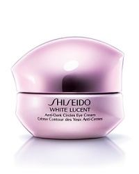 An intensive eye cream forumlated with Shiseido's cutting-edge brightening technology. New breakthrough ingredient Dark Circle Diminisher combats the two major causes of dark circles: pigmented melanin formulation (brown circles) and poor micro-circulation (blue circles) and defies dark circles by inhibiting melanin production, fading existing pigmentation and improving micro-circulation. Contains Super Hydro-Synergy Complex N for intense hydration and re-texturization of the delicate eye area. The Hydra Luminizing Powder delivers instant brightening, wrinkle filling and moisture retention. An intensive eye cream forumlated with Shiseido's cutting-edge brightening technology. New breakthrough ingredient Dark Circle Diminisher combats the two major causes of dark circles: pigmented melanin formulation (brown circles) and poor micro-circulation (blue circles) and defies dark circles by inhibiting melanin production, fading existing pigmentation and improving micro-circulation. Contains Super Hydro-Synergy Complex N for intense hydration and re-texturization of the delicate eye area. The Hydra Luminizing Powder delivers instant brightening, wrinkle filling and moisture retention.