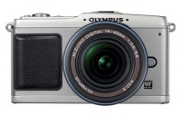 Olympus PEN E-P1 12 MP Micro Four Thirds Interchangeable Lens Digital Camera with 14-42mm f/3.5-5.6 Zuiko Digital Zoom Lens (Silver Body/Black Lens)