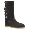 UGG® Australia Heirloom Lace Up Black 6 Womens Boots