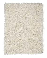 Natural cotton and rayon blended strands are woven tightly to create superb texture and supreme durability. The amazingly soft, long fibers of this Silky Shag area rug from Anji Mountain enhance any modern setting with ultimate comfort underfoot. Natural cotton and rayon blended strands are woven tightly to create superb texture and supreme durability. The amazingly soft, long fibers of this Silky Shag area rug from Anji Mountain enhance any modern setting with ultimate comfort underfoot.
