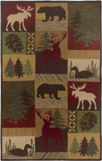 Rizzy Home CT2062 Country 8-Feet by 10-Feet Area Rug, Brown