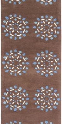 Area Rug 2x8 Runner Contemporary Chocolate Color - Surya Bombay Rug from RugPal Area Rug 2x8 Runner Contemporary Chocolate Color - Surya Bombay Rug from RugPal