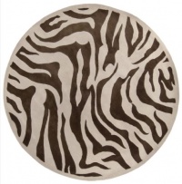 Area Rug 7x7 Round Animal Inspirations Chocolate Color - Surya Goa Rug from RugPal Area Rug 7x7 Round Animal Inspirations Chocolate Color - Surya Goa Rug from RugPal
