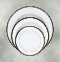 Bernardaud Athena Platinum Oval 15 Platter Serveware Bernardaud Athena Platinum Oval 15 Platter Serveware
