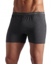 Calvin Klein Men's Underwear BXR Matrix Knit Slim Fit Boxer, Charcoal Heather, Large