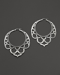 With a subtle baroque feel, John Hardy's intricate sterling silver earrings lend timeless style. With a subtle baroque feel, John Hardy's intricate sterling silver earrings lend timeless style.