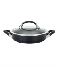 The perfect meal-making solution for braising stews, simmering soups and more. Constructed for superior performance, the dishwasher-safe casserole has a hard-anodized construction, impact-bonded stainless steel base and nonstick finish. Lifetime warranty. The perfect meal-making solution for braising stews, simmering soups and more. Constructed for superior performance, the dishwasher-safe casserole has a hard-anodized construction, impact-bonded stainless steel base and nonstick finish. Lifetime warranty.