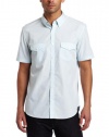 Calvin Klein Sportswear Men's Short Sleeve Fine Stripe Poplin Shirt