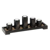 Gifts & Decor Artisan Candleholder Quintet Centerpiece Gifts & Decor Artisan Candleholder Quintet Centerpiece