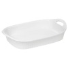 Cornigware French White III Oblong Casserole with Sleeve, 3-Quart