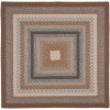 Safavieh BRD313A Braided Collection Multicolor Braided Cotton Square Area Rug, 8-Feet