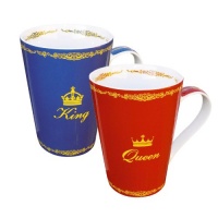 Konitz King/Queen Mugs, Set of 2 Konitz King/Queen Mugs, Set of 2