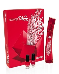 KENZO brings tagging into the world of fragrance. A mix of fruity notes like Blackcurrant and Mandarin with the feminine touch of Peony and Lily of the Valley create a youthful yet elegant scent. The new electric red bottle conveys the excitement and energy of the tagging world. This gift set includes a 1.7 oz. Eau de Toilette and 2 nail polishes.