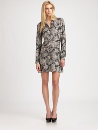 Your go-to shirtdress silhouette updated in supple silk with an exotic snakeskin-inspired print.Point collarChest pocketsButton-frontSelf-beltAbout 34 from shoulder to hemSilkDry cleanImportedModel shown is 5'10 (177cm) wearing US size 4. Your go-to shirtdress silhouette updated in supple silk with an exotic snakeskin-inspired print.Point collarChest pocketsButton-frontSelf-beltAbout 34 from shoulder to hemSilkDry cleanImportedModel shown is 5'10 (177cm) wearing US size 4.