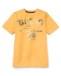GUESS Kids Boys' Yellow Cracked Screen Tee - Sizes S-XL GUESS Kids Boys' Yellow Cracked Screen Tee - Sizes S-XL