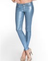 GUESS Power Skinny in Ice Blue Foil Wash